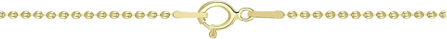 14k Gold Filled Ball Chain 1MM Necklace Gauge 18 Pendant for Jewelry 16-18 - 20-24 - 30 inches