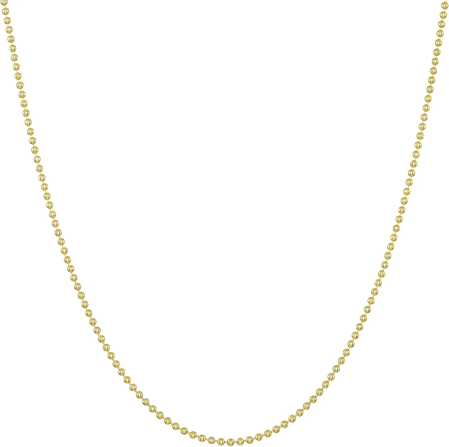 14k Gold Filled Ball Chain 1MM Necklace Gauge 18 Pendant for Jewelry 16-18 - 20-24 - 30 inches