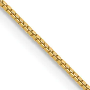14KT Yellow Gold 20-inch 0.7MM Lobster Clasp Box Chain
