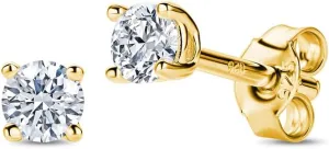 18K Gold Plated/ 925 Sterling Silver Earrings for Women Moissanite Lab Diamonds 1.00ct 4-Prong Studs Hypoallergenic Earrings for Men/Women, Ear Piercing Woman's Jewelry Delivered in Jewelry Box