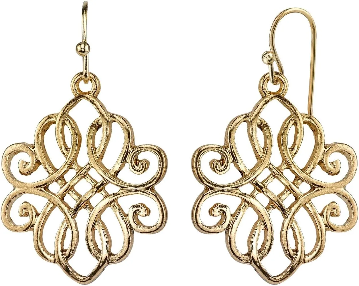 1928 Jewelry Classic Filigree Drop Earrings