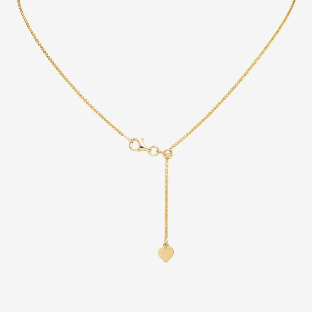24 Italian Light Grano Wheat Adjustable Chain (Gold)