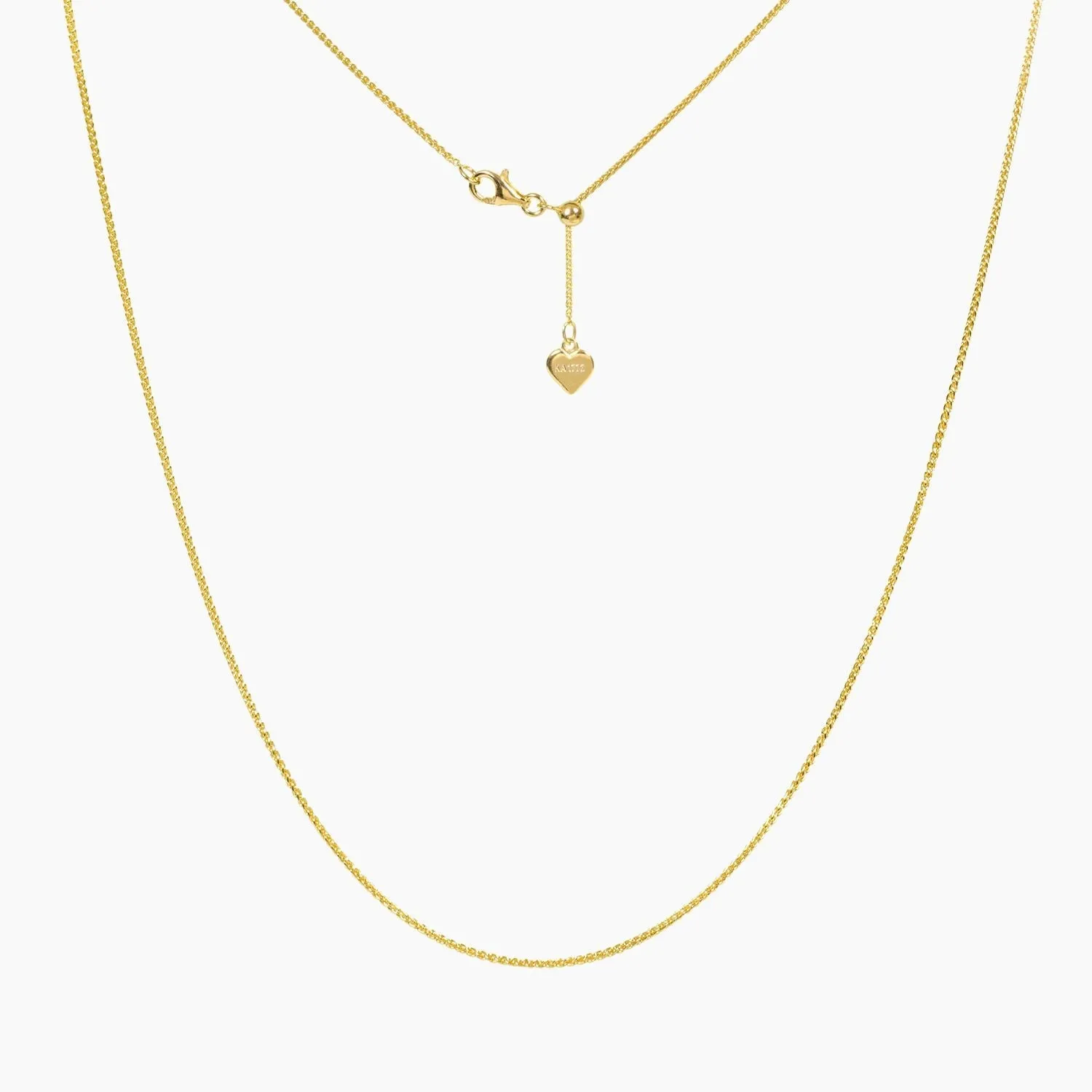 24 Italian Light Grano Wheat Adjustable Chain (Gold)