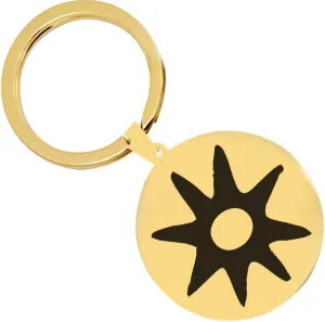 2PCS Adinkra Symbols Nsoromma Guardianship And Faith In God Stainless Steel Keychain