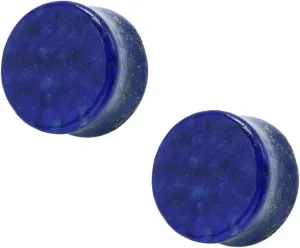 2Pcs Unique Ear Gauges for Men, Gages Jewelry Lapis Lazuli Plugs Stone Fun Gifts for Men Fun Gifts for Men