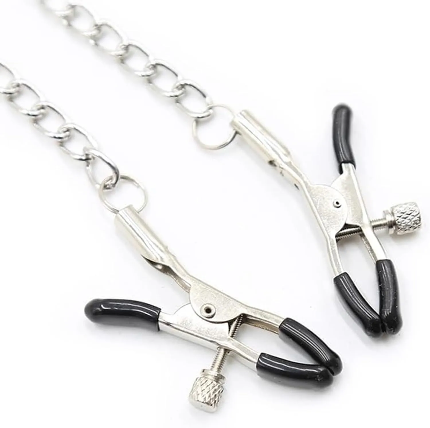 316L Nipple Clamp Adjustable Pressure Pearl Body Chains Necklace Stainless Steel Ring Non Piercing Body for Women Jewelry