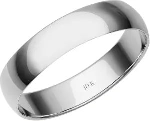 4MM Men's Gold Wedding Band - Lightweight Wedding Ring for Men; 10K or 14K Gold Jewelry in Yellow, White, or Rose Gold; Plain Mens Wedding Band; Classic Gold Rings for Men by Brilliant Expressions