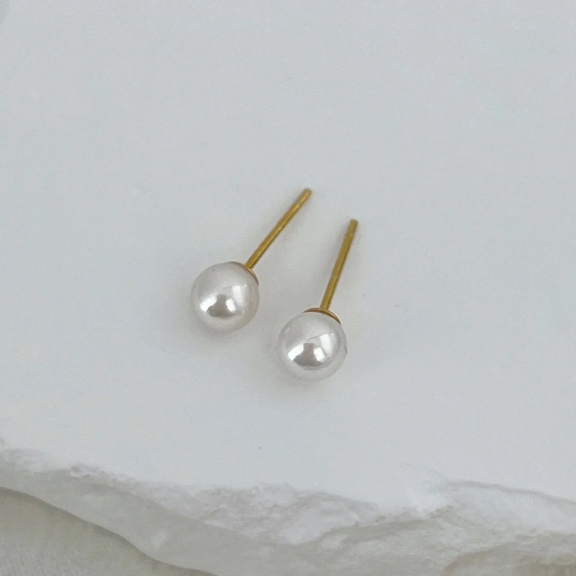 5mm/6mm/7mm/12mm Classic Pearl Studs Earrings