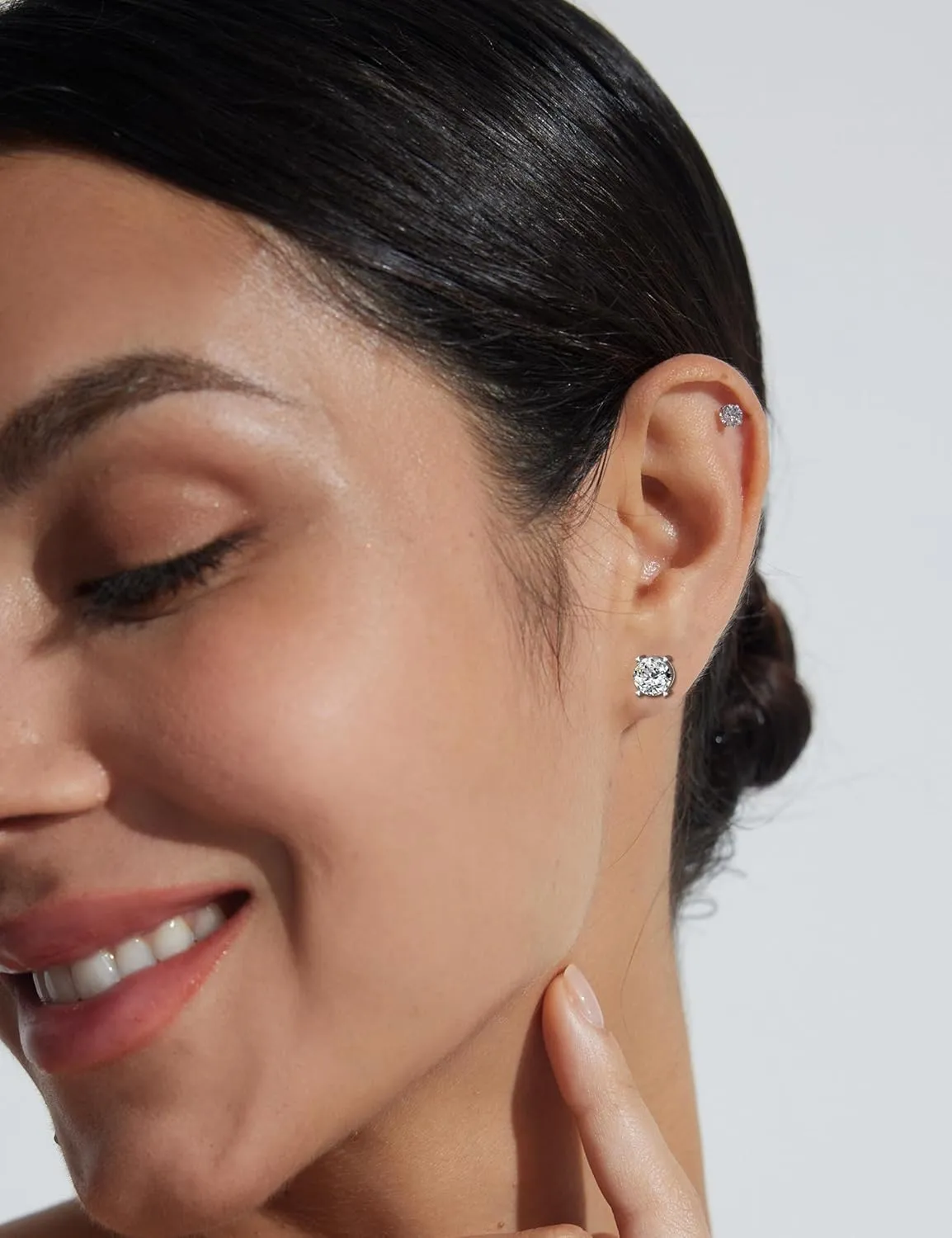 7 Pairs Gold Plated Stud Earrings for Women, 316L Hypoallergenic Surgical Steel Earrings, Stud Earrings Set diamond Earrings, Elegant Diamond Studs for All Occasions