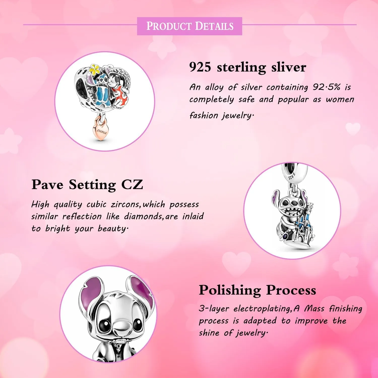 925 Sterling Silver Dangle Charm Bracelet Beads Pendants Fit for Original Bracelets Charms birthday Gift for Women