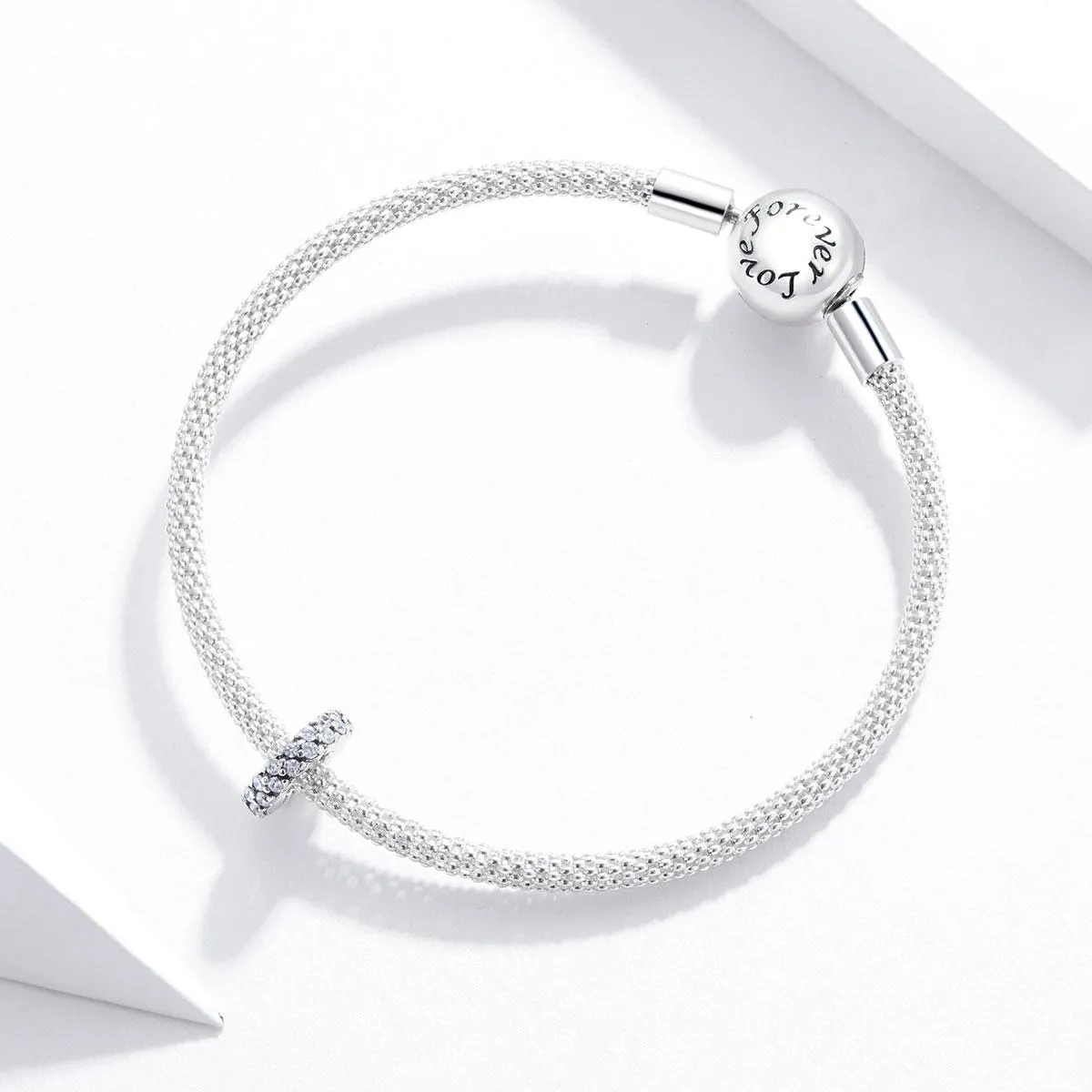925 Sterling Silver Sparkling Winter Zircon Beads For Diy Bracelets & Necklaces