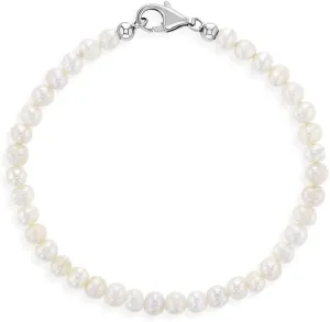 925 Sterling Silver Thin Freshwater Cultured Pearl Bracelet For Babies & Little Girls - Classic and Elegant Bracelets For Young Girls' Formal Events - Simple Bracelets For Special Occasions