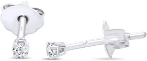 AFFY Round Natural Diamond Stud (IGI Certified 0.70 ct & up) Plus Quality Friction Back Earrings in 14k Solid Gold, 0.04 Ctw - 2.00 Ctw, Gift For Her