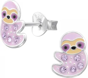 Animal 925 Sterling Silver Tiny Stud Earrings, Dainty Piercing Jewelry (Hypoallergenic)