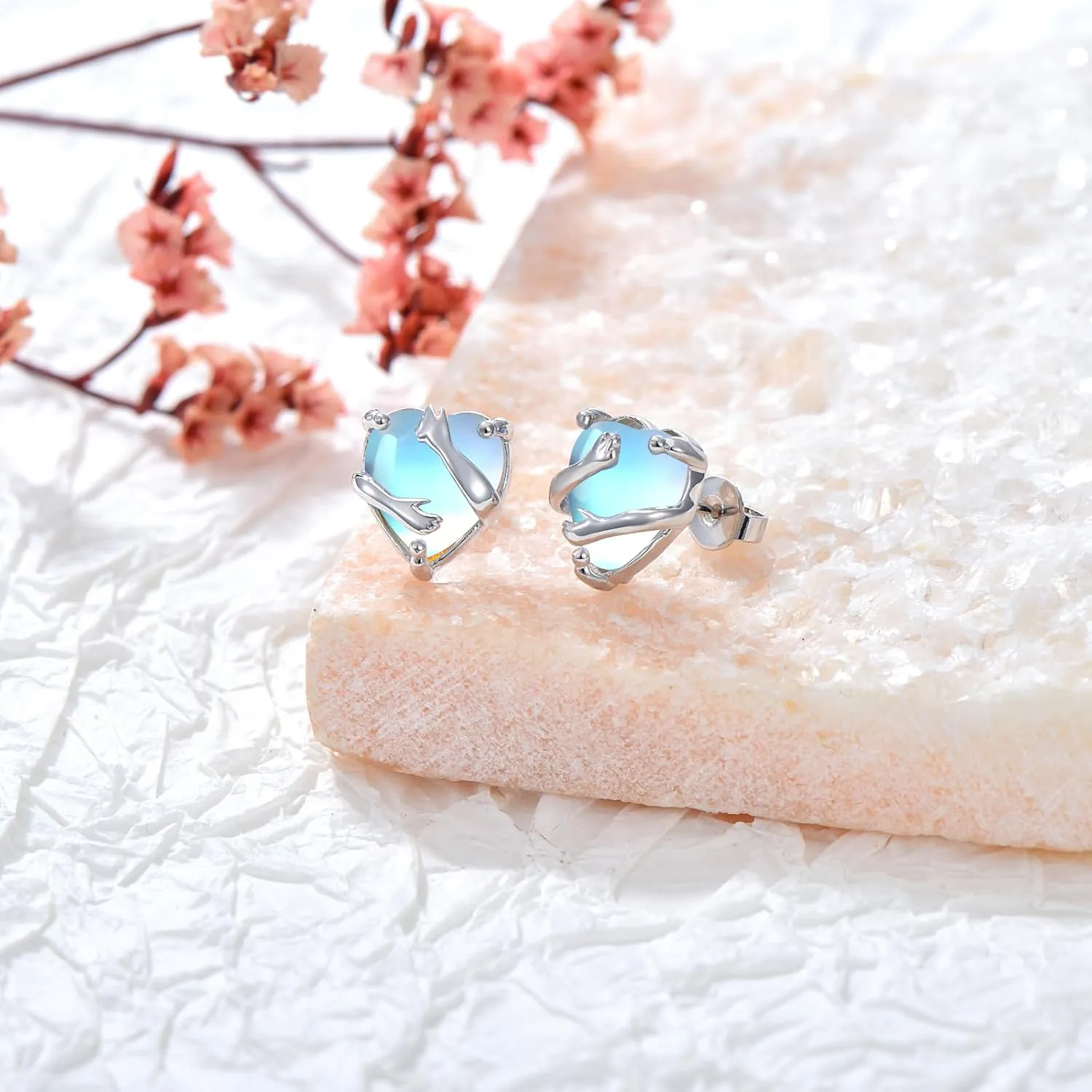 Animal Earring for Women Stainless Steel Gemstone Dangle Earrings Stainless Steel Summer Earrings Jewelry Mother's Day Birthday Gifts for Mom Wife