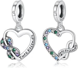 Annmors 925 Sterling Silver Charms for Bracelets and Necklaces Symbol of Color Dangle Pendants Beads Charms Jewelry Gift for Women