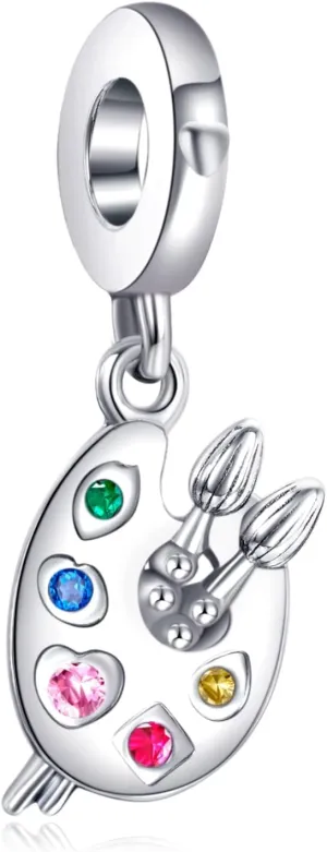 Annmors 925 Sterling Silver Charms for Bracelets and Necklaces Symbol of Color Dangle Pendants Beads Charms Jewelry Gift for Women