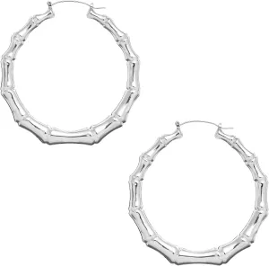 ARRIA Stud & Hoop Earrings for Women  Classic & Trendy Gold & Silver Styles, Multiple Sizes with Secure Closures, Lightweight & Comfortable for Daily Wear (Chic Bamboo Hoops)