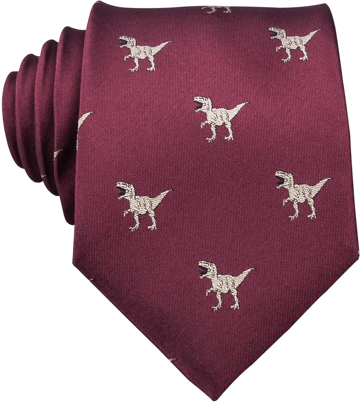 Barry.Wang Fun Animal Ties for Men Designer Handkerchief Cufflink WOVEN Casual Necktie Set Festival