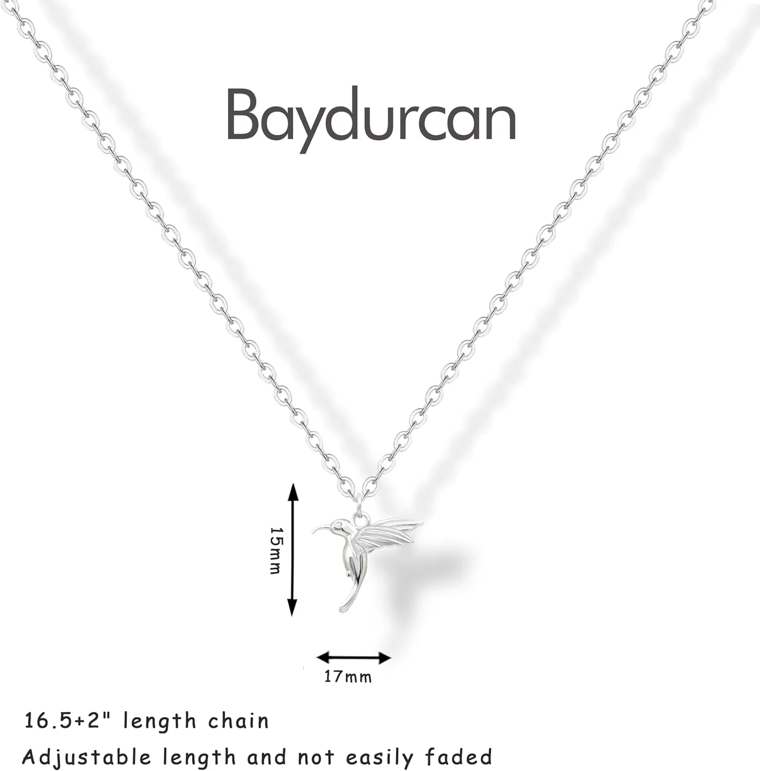 Baydurcan Silver Necklace for Women Evil Eye Ankh Bow Necklace for Friends Sister Birthday Just Because Christmas Gifts