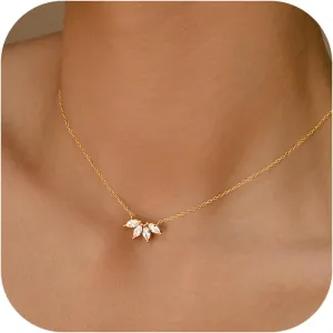 BAYLAY Gold Necklace for Women Jewelry - 18K Gold Plated Diamond Necklace Layered Gold CZ Diamond Pendant Necklaces for Women Gold Jewelry for Women Gifts