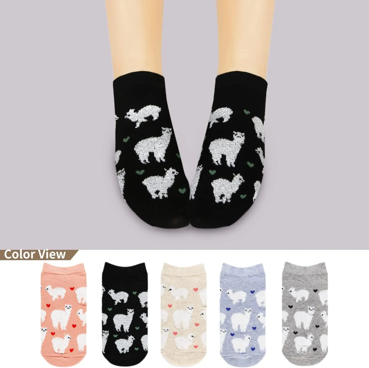 Benefeet Sox Cute Ankle Socks for Women Girls Novelty Patterned Low Cut Cotton Casual Socks Fun Colorful Summer Short Socks