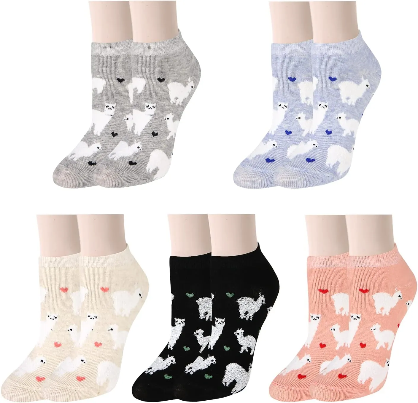 Benefeet Sox Cute Ankle Socks for Women Girls Novelty Patterned Low Cut Cotton Casual Socks Fun Colorful Summer Short Socks