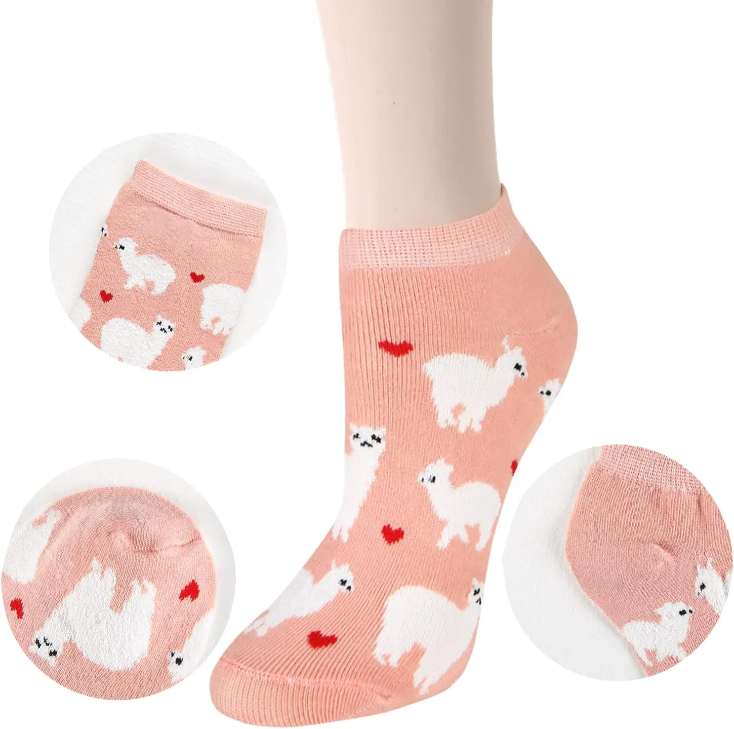 Benefeet Sox Cute Ankle Socks for Women Girls Novelty Patterned Low Cut Cotton Casual Socks Fun Colorful Summer Short Socks