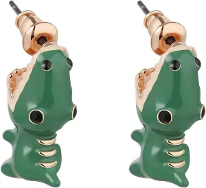 Biting Dinosaur Earrings Cartoon Cute Soft Clay Animal Party holiday Fun