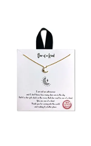 BJNA023GDCRY Gold "One of a Kind" Pendant Necklace