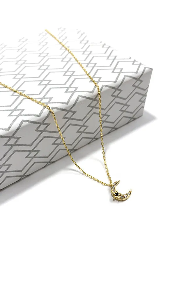 BJNA023GDCRY Gold "One of a Kind" Pendant Necklace