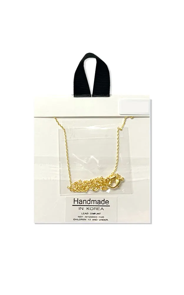 BJNA023GDCRY Gold "One of a Kind" Pendant Necklace