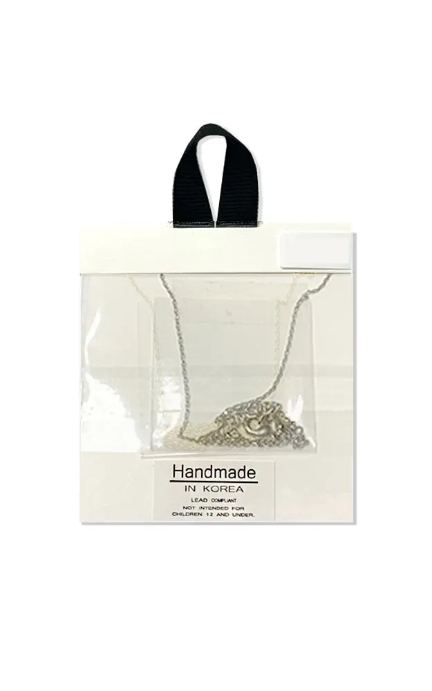 BJNA023RHCRY Rhodium "One of a Kind" Pendant Necklace