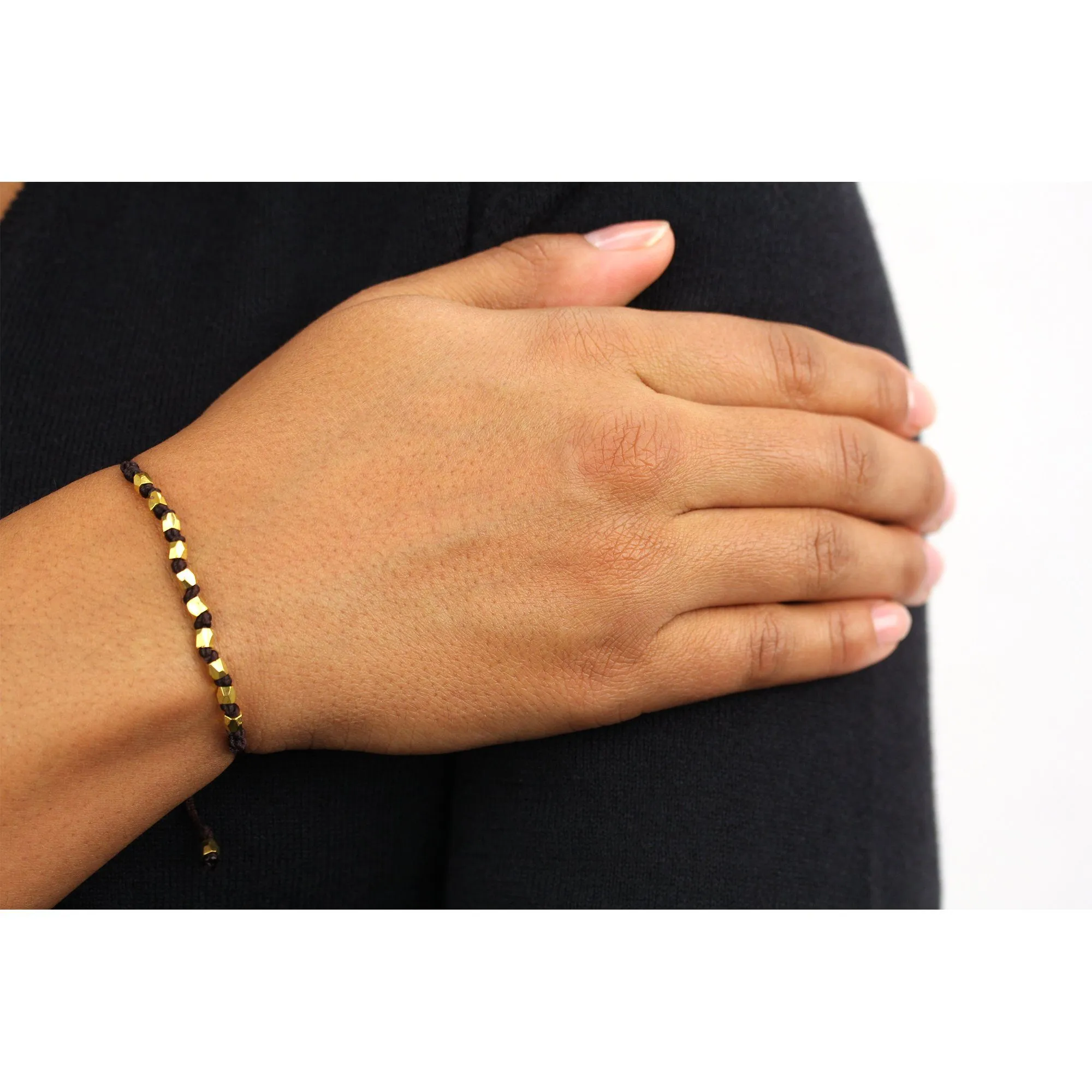 Black Wakami Simple Stackable Bracelet!