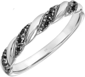 Brilliant Expressions 10K or 14K Yellow, Rose or White Gold Diamond-Accent Twist Promise Ring, Anniversary Ring or Wedding Band for Women; Promise Rings for Her, Gold Rings for Women