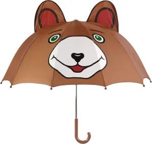 Brown Bear Umbrella With Fun Pop-Out Ears, Big Smile