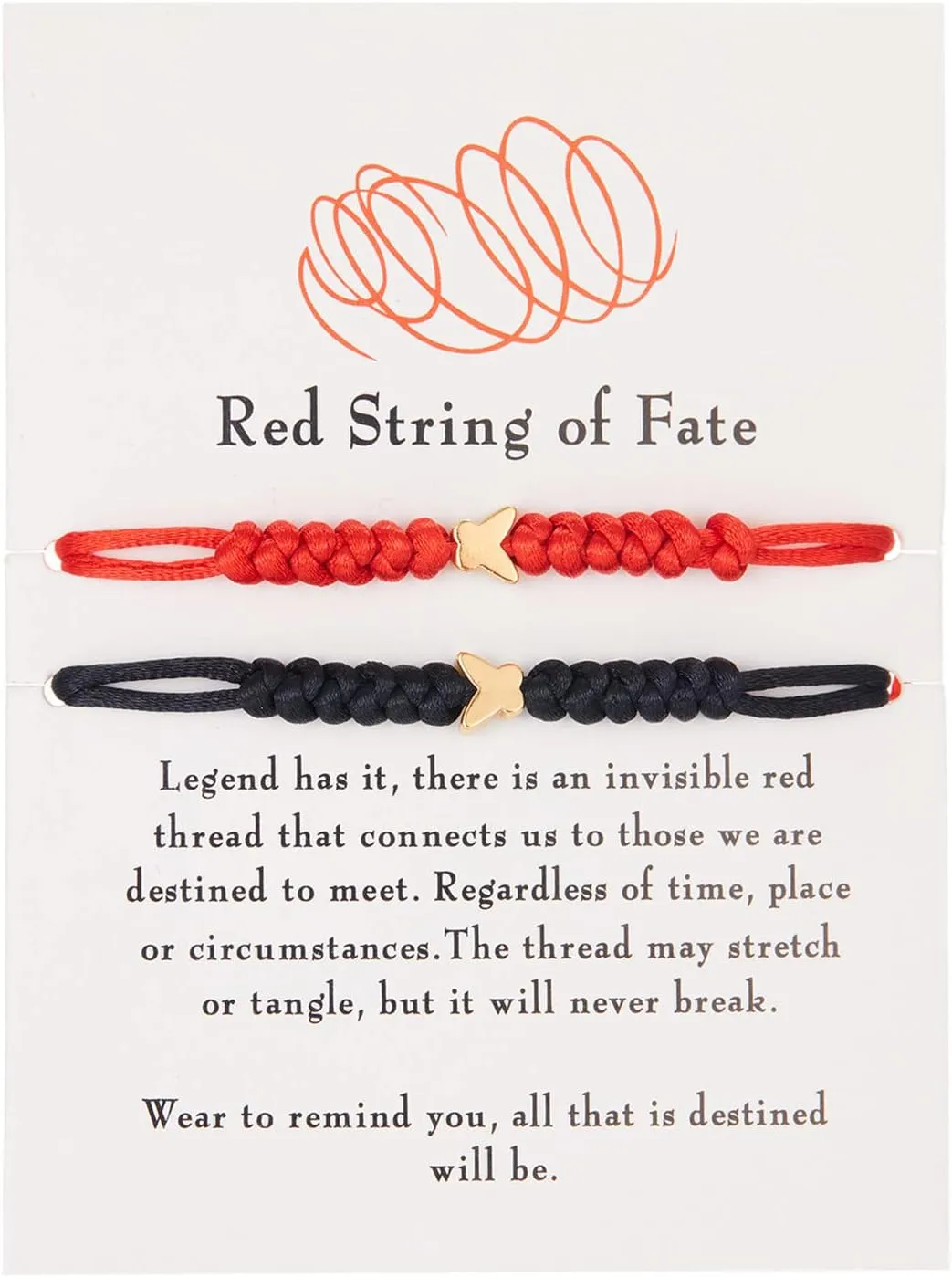 Caiyao 2Pcs Handmade 7 Knots Red String of Fate Protection Good Luck Bracelet Set Adjustable Kabbalah Braide Rope Long Distance Relationship Bracelet for Women Men Amulet Jewelry