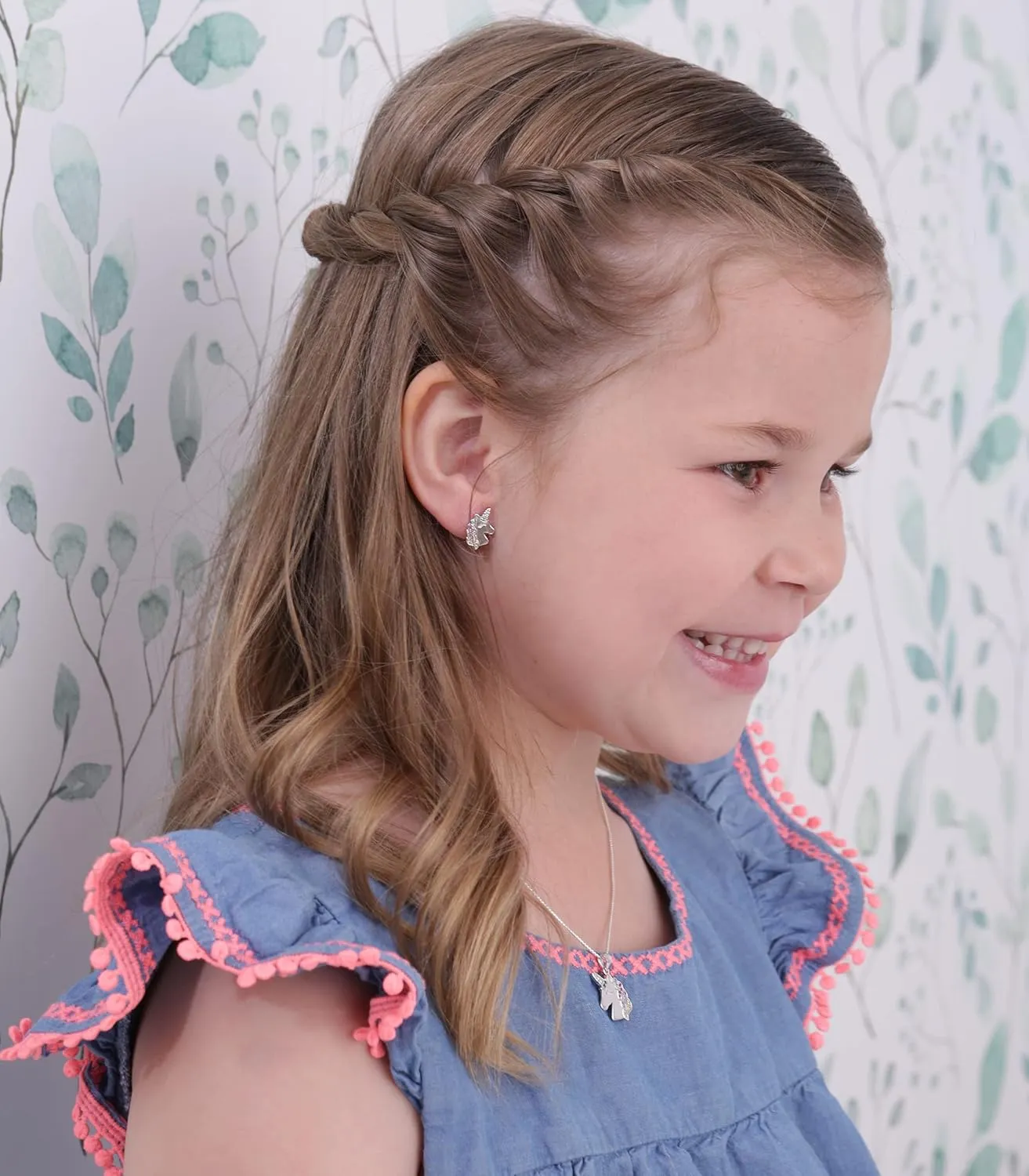 Cherished Moments Girl's Sterling Silver Unicorn Necklace with Sparkling CZs