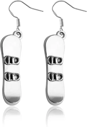 CHOORO Snowboarder Gift 3D Snowboard Pendant Earring Snowboarding Clip-on Charm Backpack Zipper Pull Charm Snowboarder Team Gift (Snowboard Pendant)
