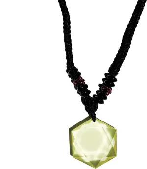 Citrine Healing Crystal Pendants Money Attraction Necklace Adjustable Black Rope Natural Gemstone Pendant Necklaces Jewelry for Men Women