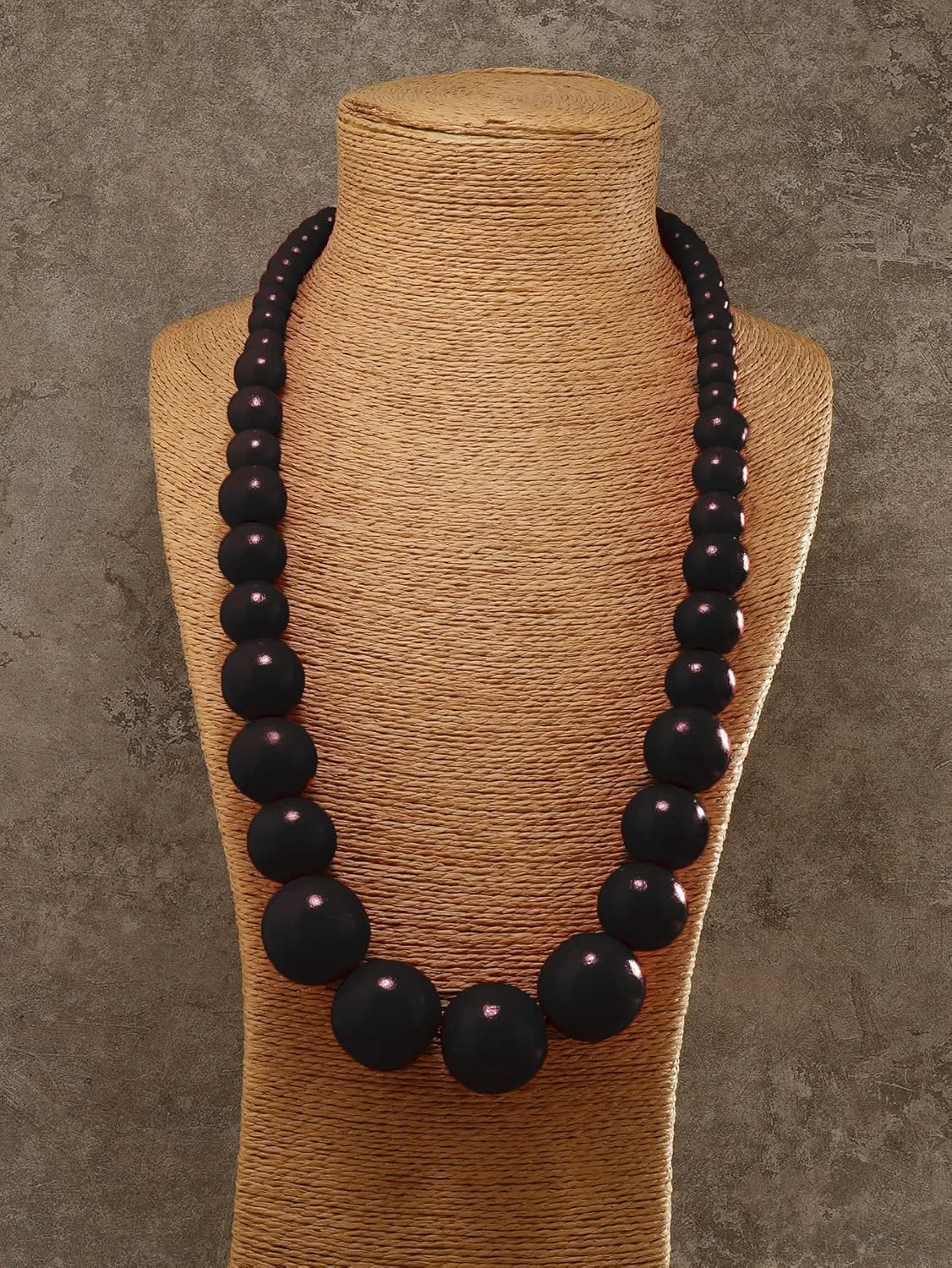 COLORFUL BLING Ethnic Large Chunky Wooden Beaded Necklaces Boho African Statement Necklace Handmade Tribal Collar Choker Bib Jewelry