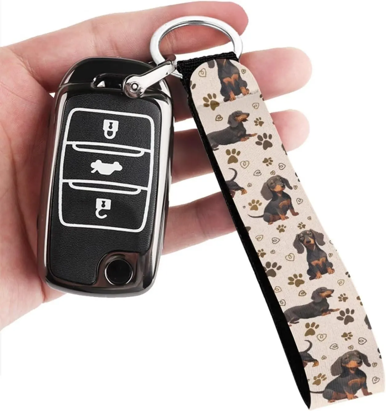 Cozeyat 2pcs Light Wristlet Hand Straps Keychain Wristband Keyring Suit for Phone,Charms