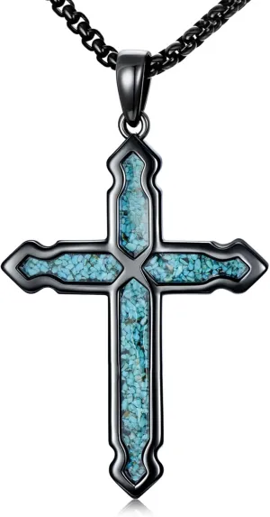 Cross Necklace for Men 925 Sterling Silver Celtic Cross Pendant Christian Jewelry Religious Christmas Gifts for Women