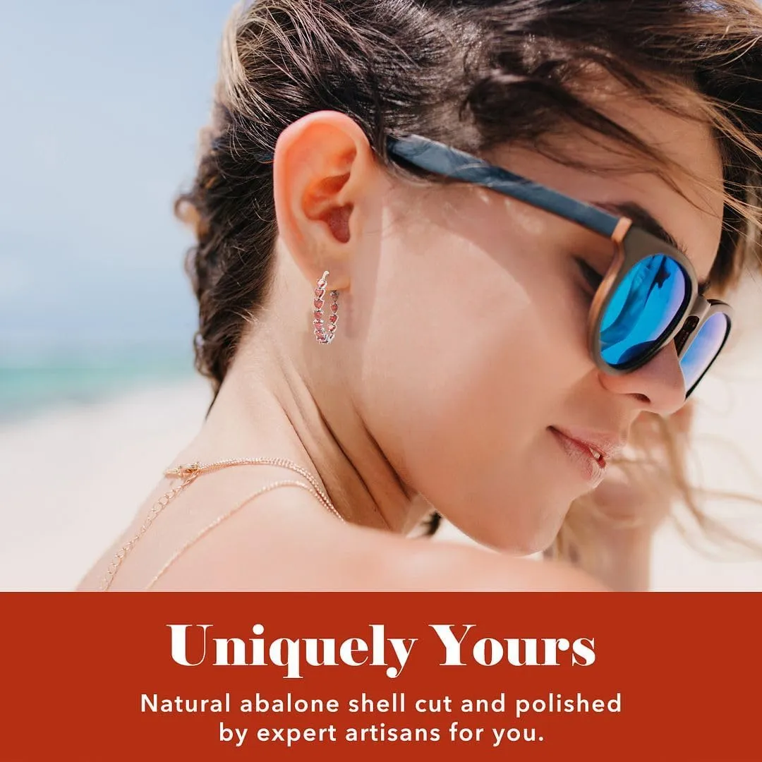 Cubic Zirconia Heart Hoop Earrings for Women - Inside Out Hoops Fun Unique Jewelry Ct 13.25 - Anniversary Birthday Gifts
