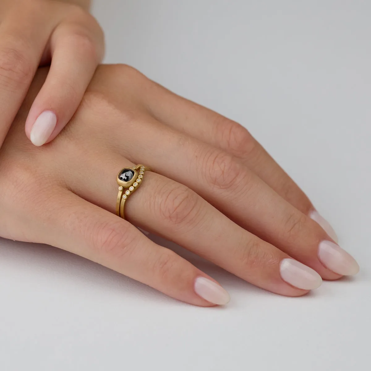 Curved Diamond Band