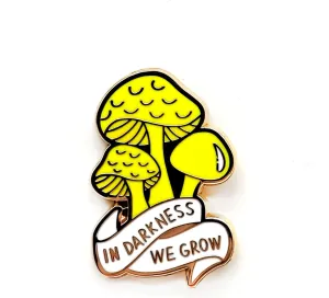 Cute Mushroom Badge Pin - Fun Series - Enamel Lapel Pin - Plated Badge for Clothing, Bags, and Lanyards