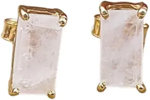Dainty Birthstone Gemstone Post Stud Earrings in Gold Plated 925 Sterling Silver, Multiple Gemstone Studs, Birthday Gift For Women