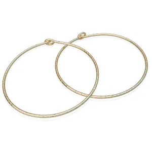 Dainty Gold Hoop Earrings - Handmade Comfortable 14k Gold Earrings - 1 Inch Thin Classic Minimalist Earrings Hoops - Thin 20 gauge Gold Hoop Earring