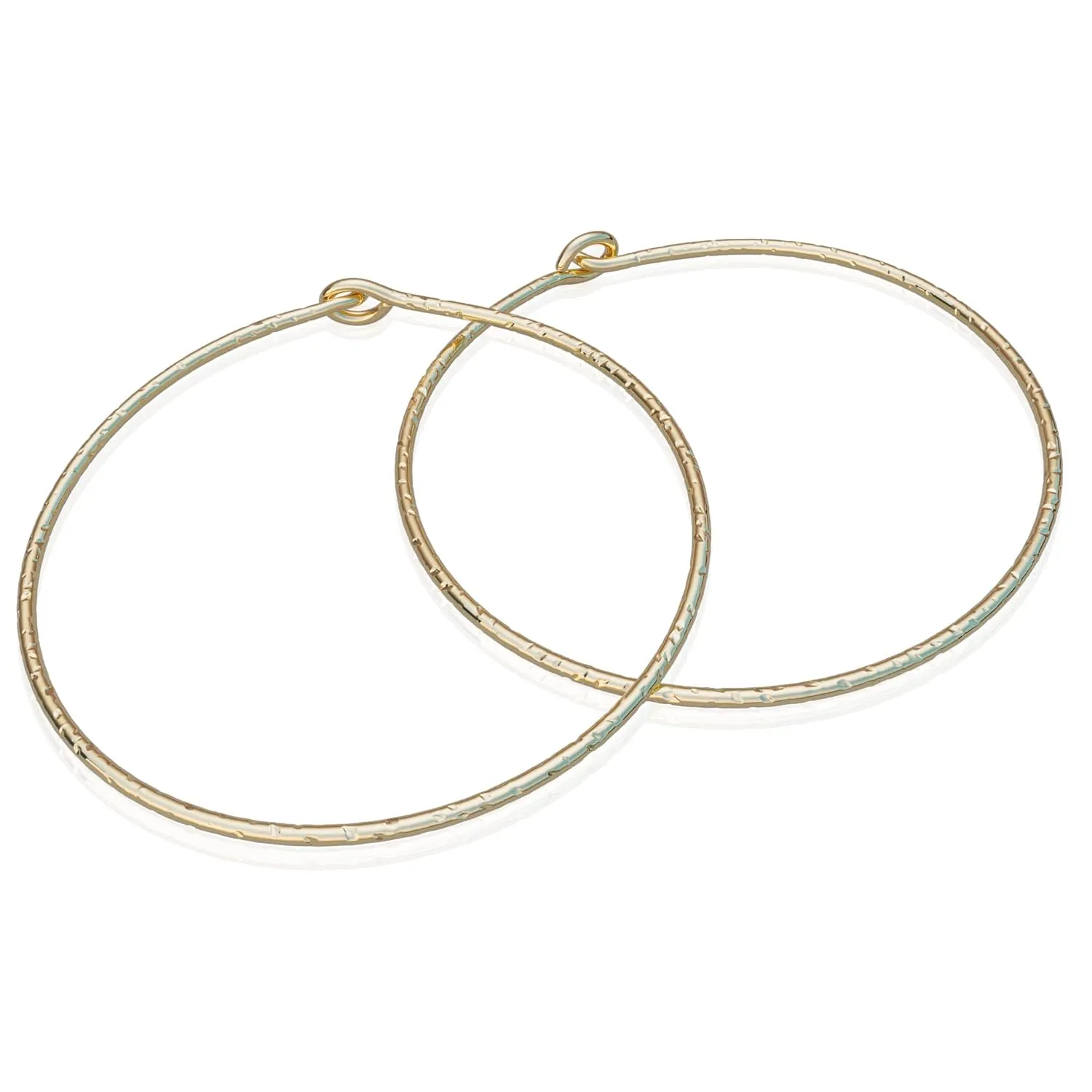 Dainty Gold Hoop Earrings - Handmade Comfortable 14k Gold Earrings - 1 Inch Thin Classic Minimalist Earrings Hoops - Thin 20 gauge Gold Hoop Earring