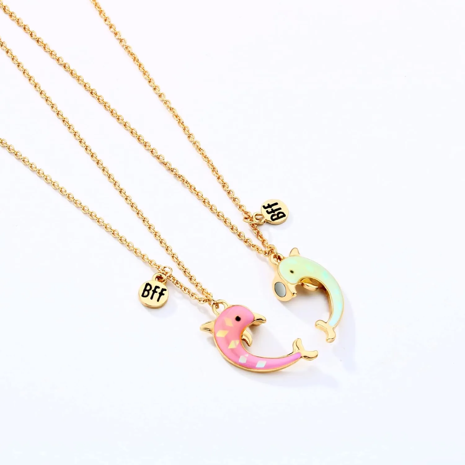 DOYYCA Best Friend Necklace Gifts Magnetic Matching Friendship Necklace for 2 Girls BFF Sister